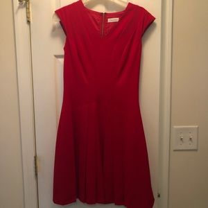 Calvin Klein red dress size 4